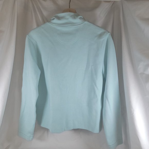 Faconnable full zip sweater - Men's Size Medium - Baby Blue - Picture 2 of 5